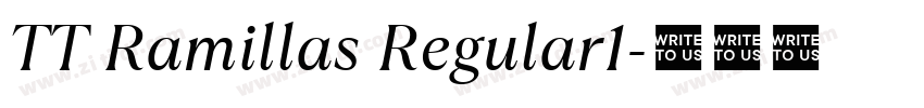 TT Ramillas Regular1字体转换